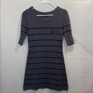 Gray/Black Quarter Sleeve Sweater Dress Size Small